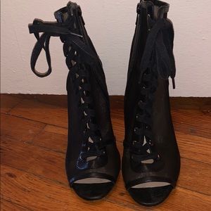 Aldo Coraline Black lace up high heel